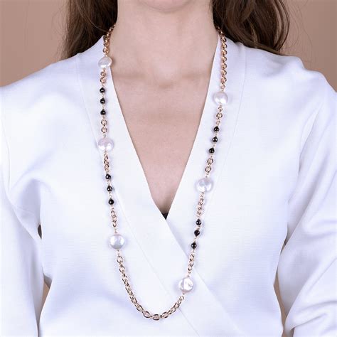 collana di perle alla chanel|Saldi Collane Chanel da Donna: 300++ Prodotti .